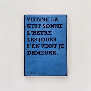 アポリネールの詩  ノートブック｜"Vienne la Nuit" Notebook