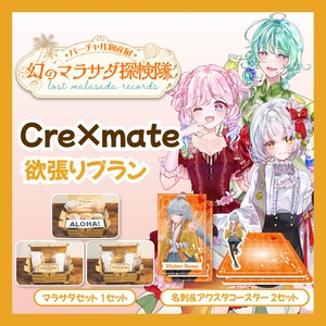 【欲張りプラン】【Cre×mate】バーチャル物産展 LOST MALASADA RECORDS ~幻のマラサダ探検隊~