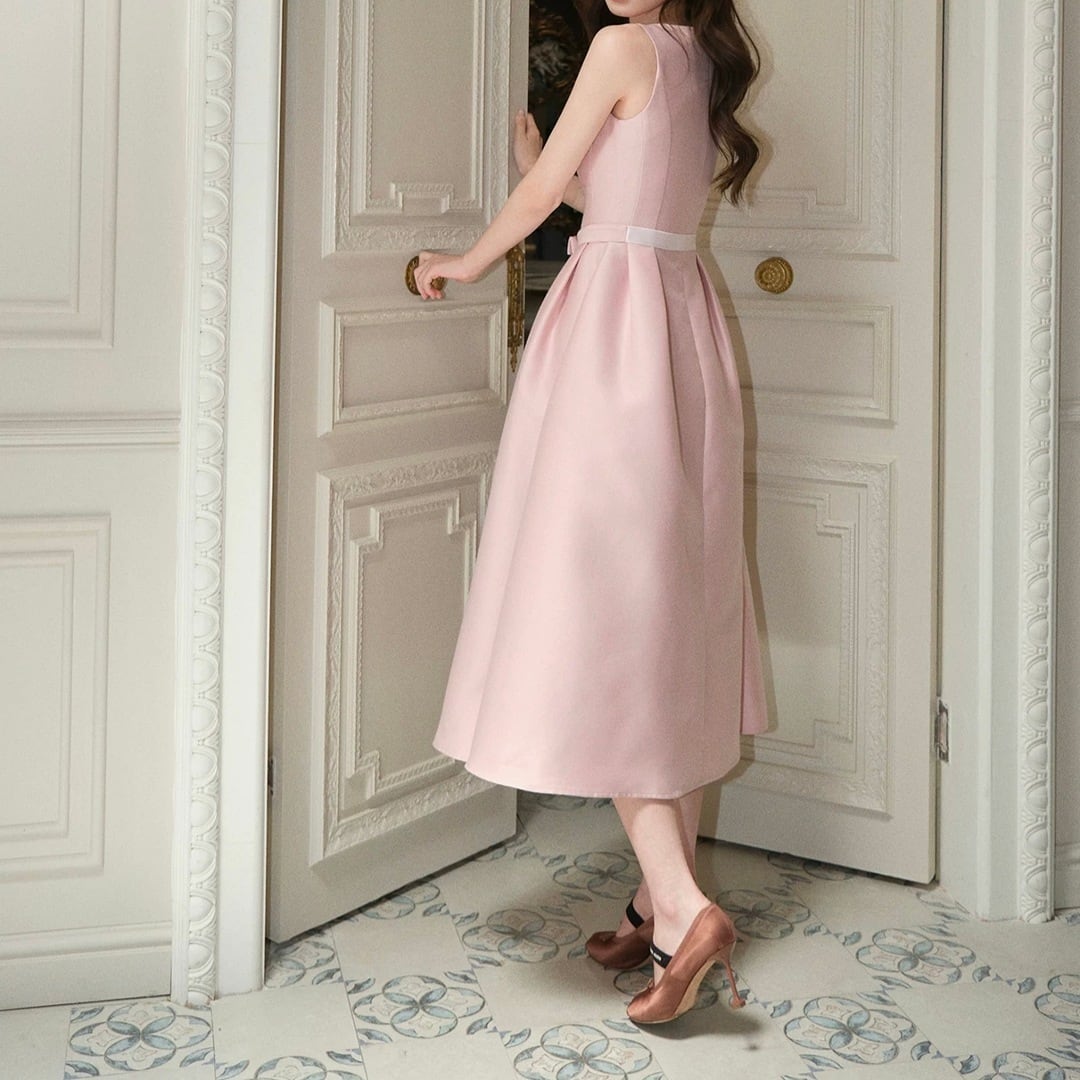 Waist ribbon dress 2607221