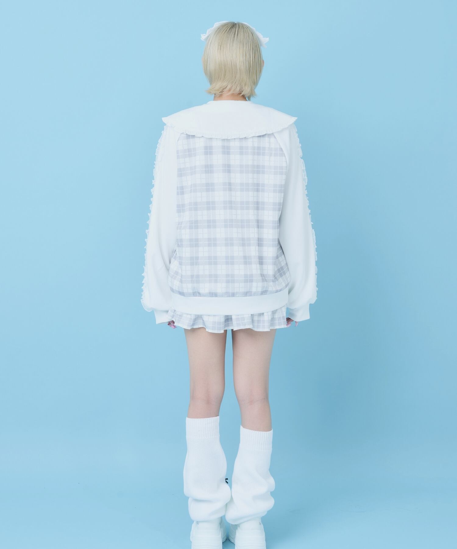 学園征服♡ジャージカーデセットアップ(ホワイト) | Hauls