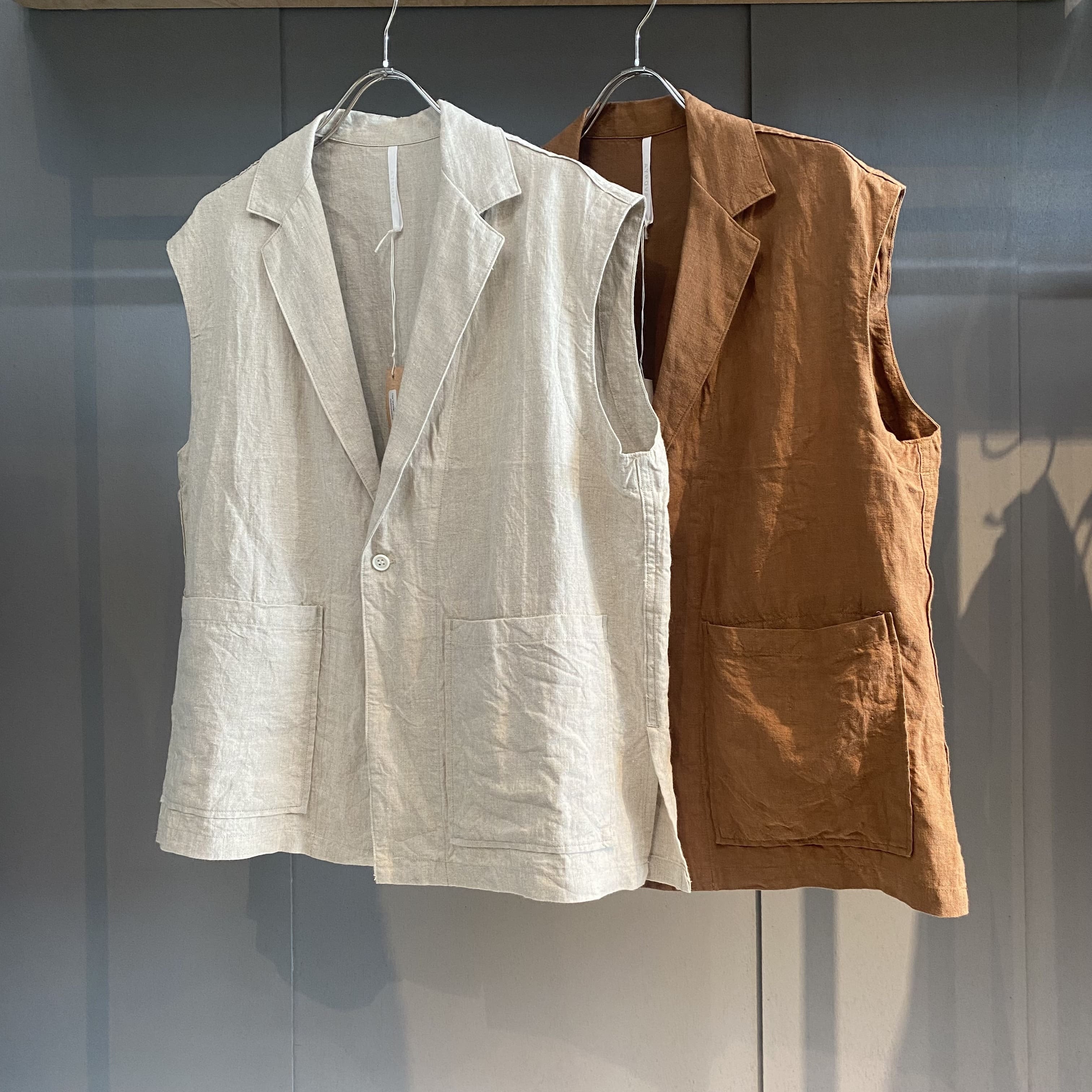 30%OFF!】【ARTEPOVERA】washedリネンベスト アルテポーベラ | laneige