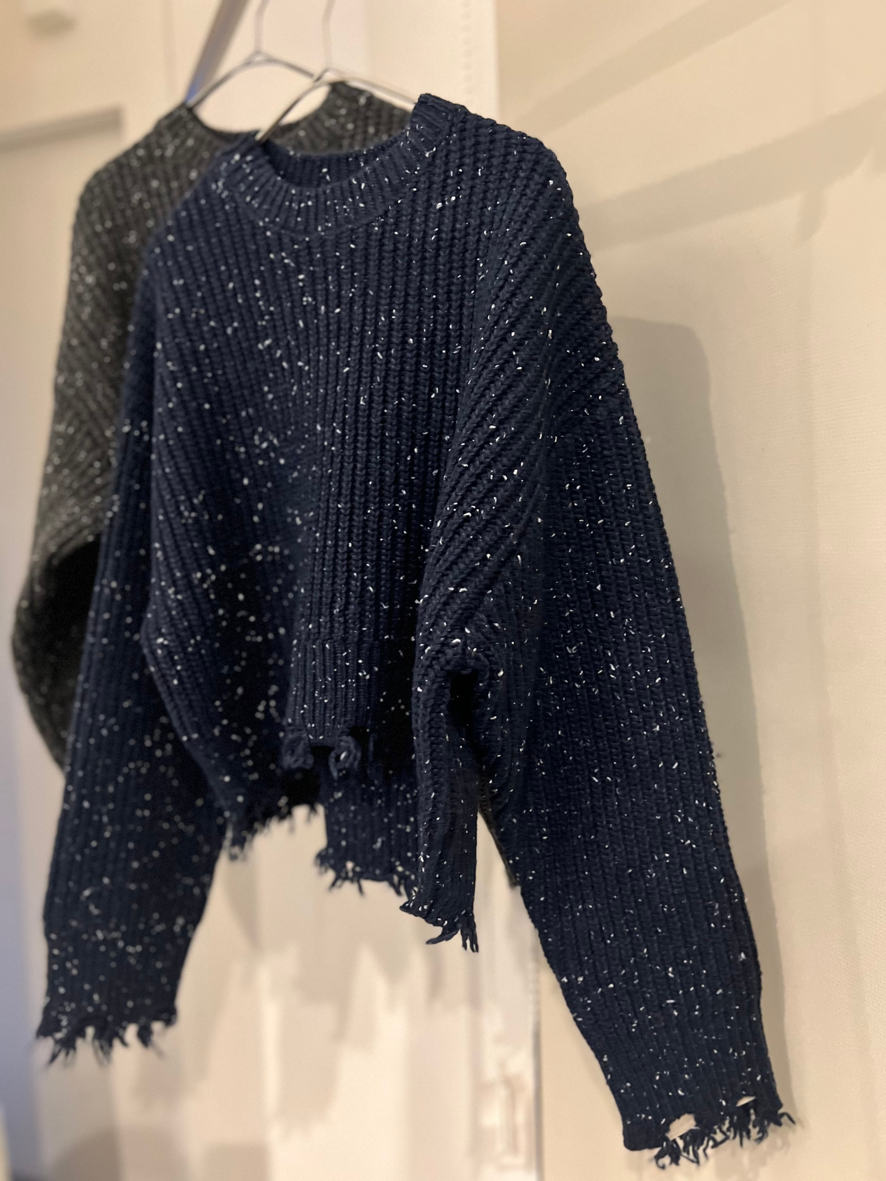 【cafune】ネップダメージニットプルオーバー 535984