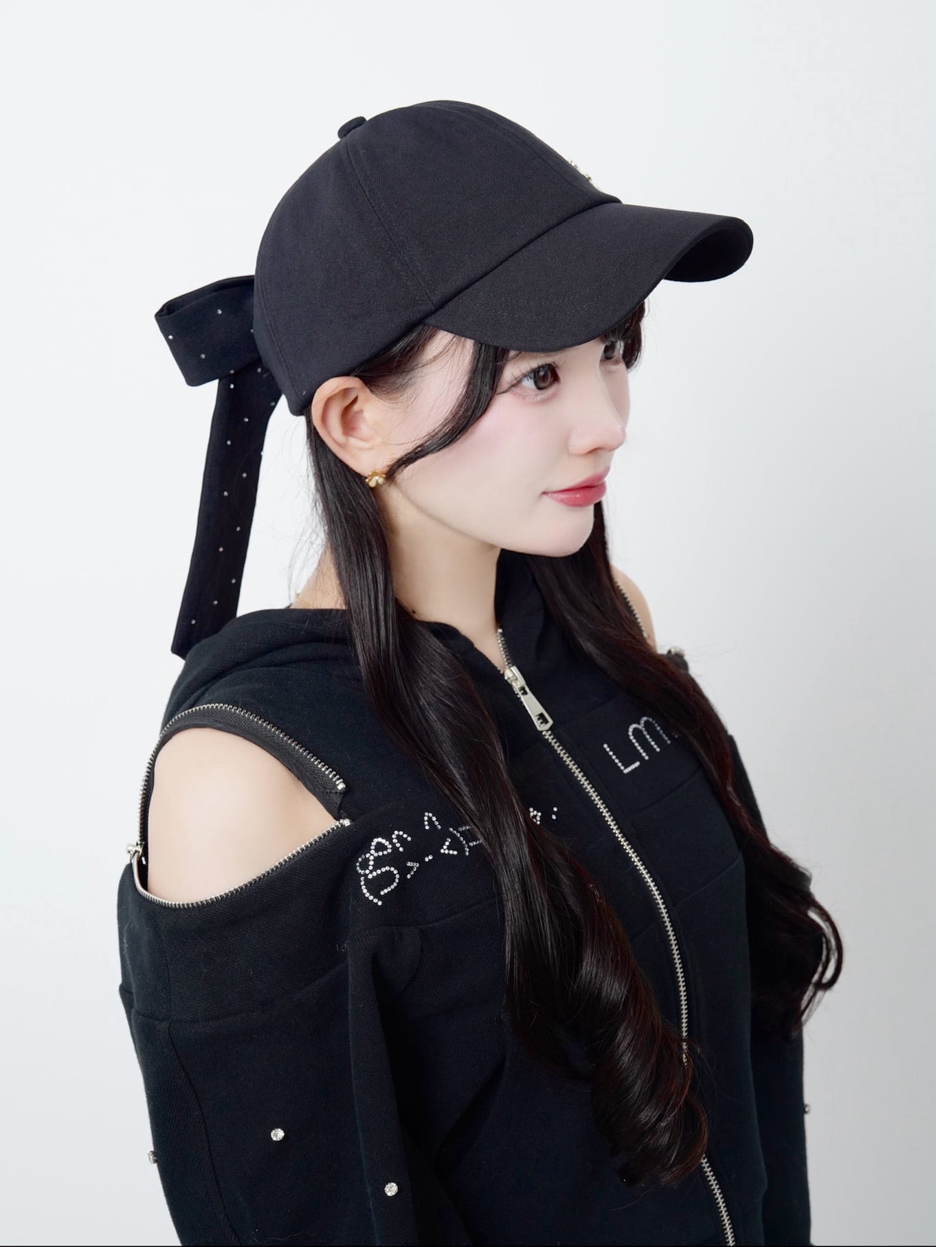 Lumignon original ♥ Lumignon back ribbon cap【ブラック】 | Lumignon