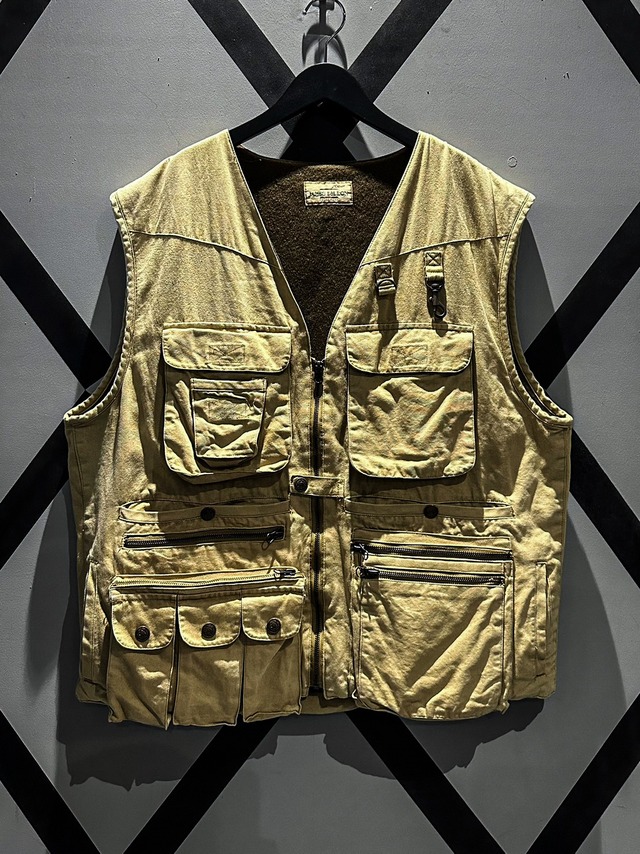 【X VINTAGE】Mulch Pocket Gimmick Vintage Loose Hunting Vest