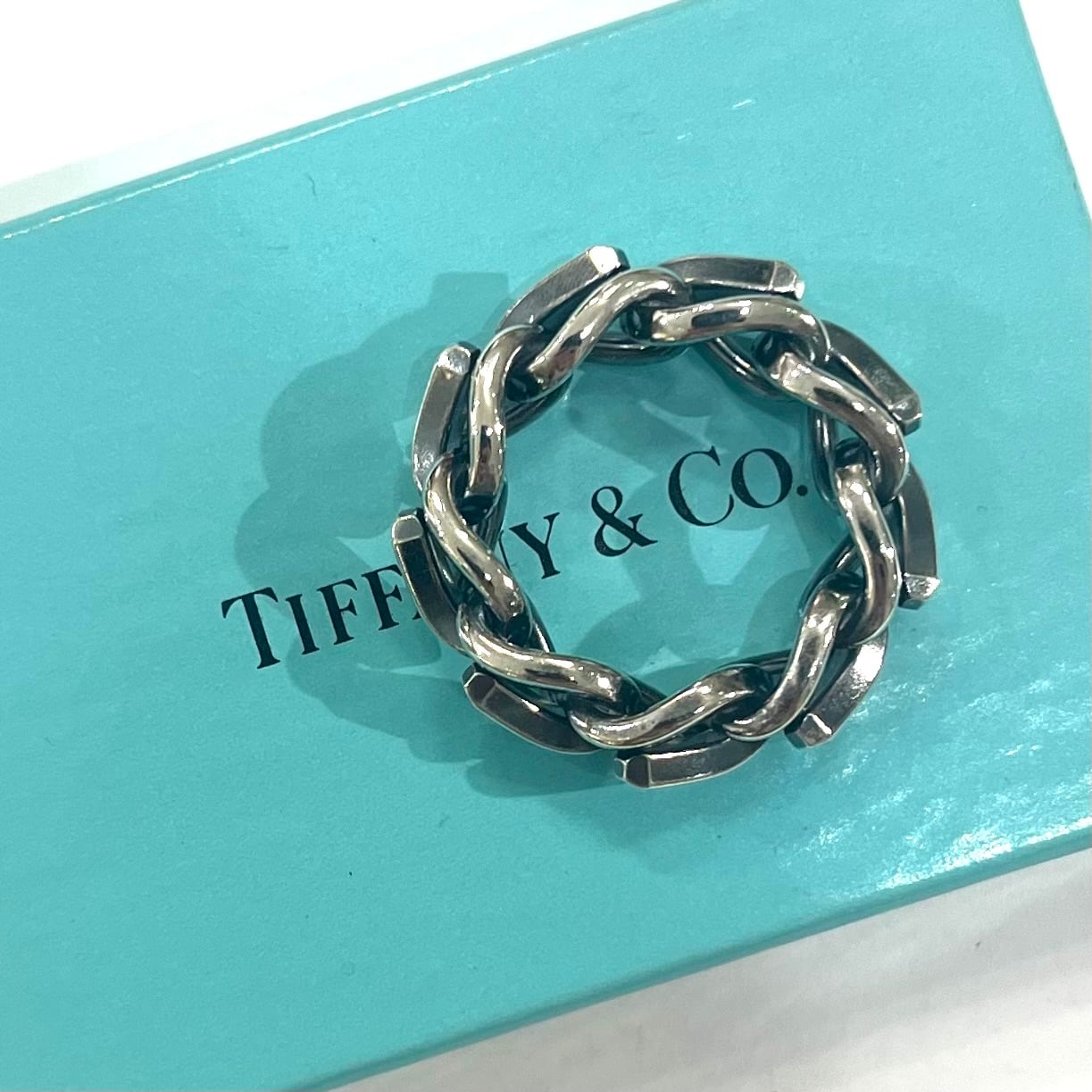 希少【TIFFANY & Co.】【18号】2828 ヴィンテージティファニー 燻