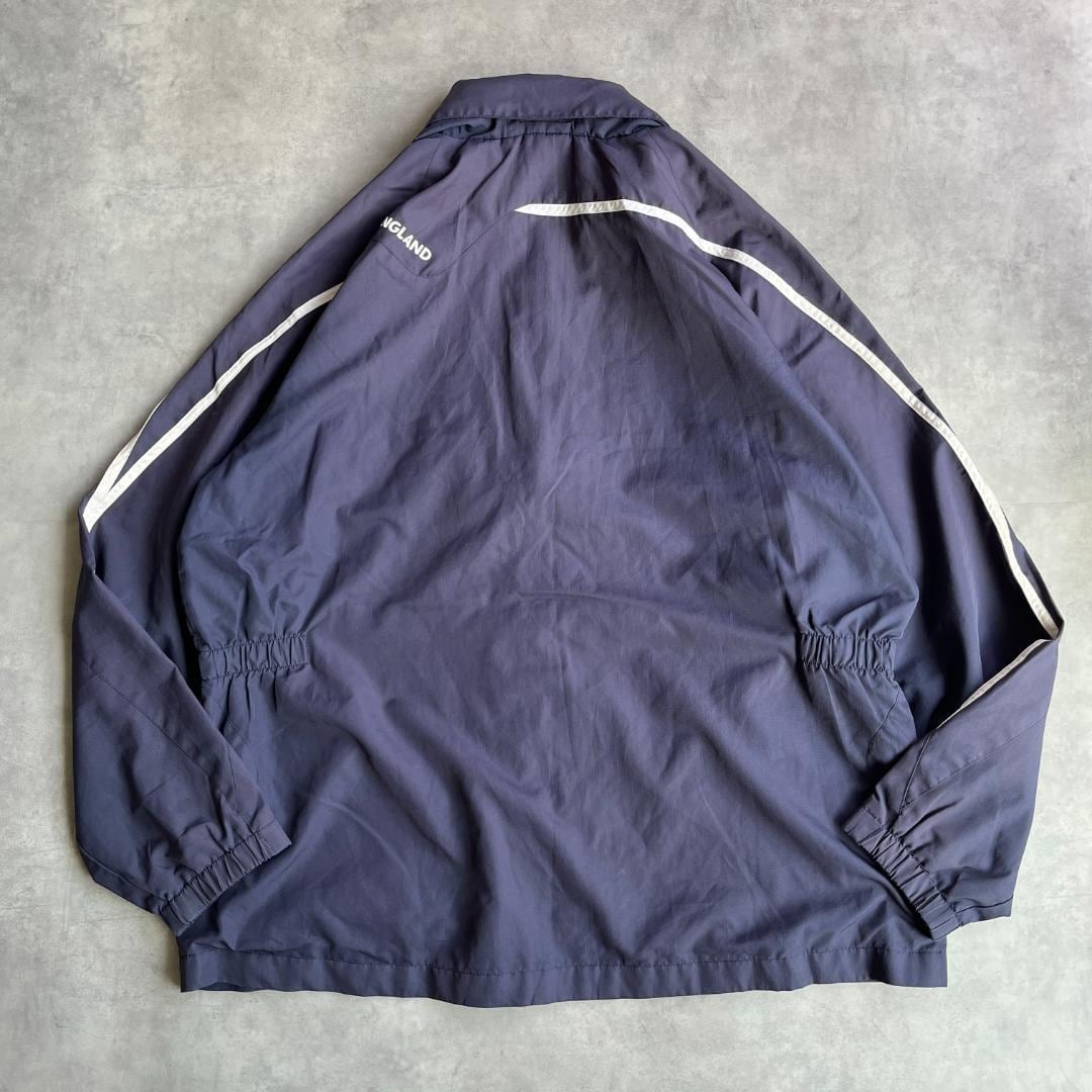 アンブロ イングランド代表 ナイロンジャケット サッカー 3XL 紺 16128