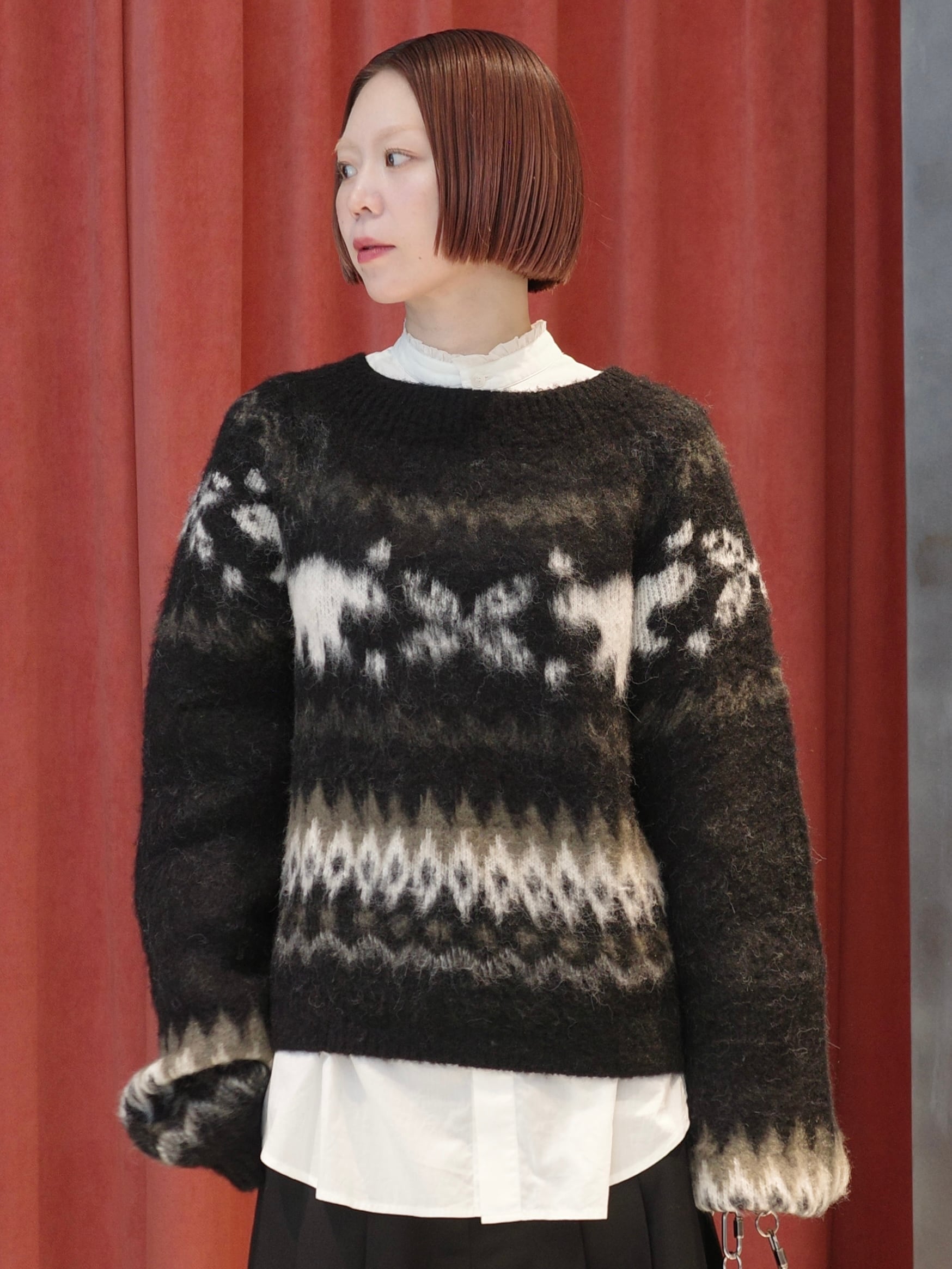 25AW】FETICO フェティコ / Boucle knit bustier / ニットビスチェ