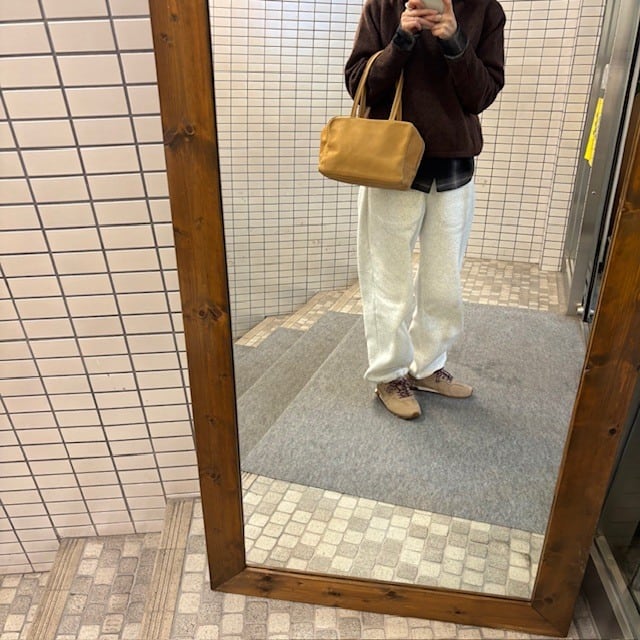 REN　スクエアダッフル XS(キャメル)