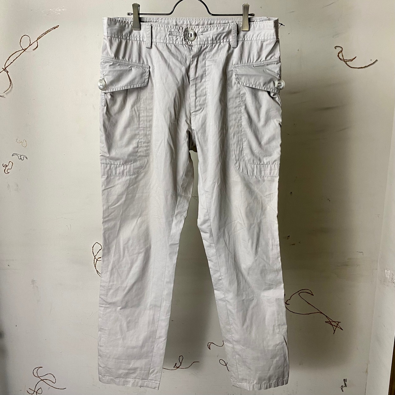 vintage EMPORIO ARMANI military motif pants