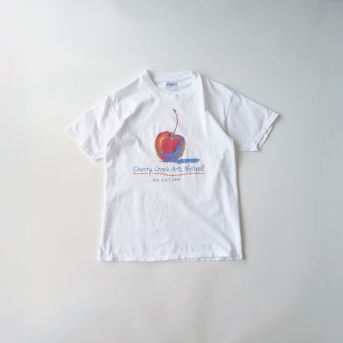 【Hanes】90's Printed T-shirt White M