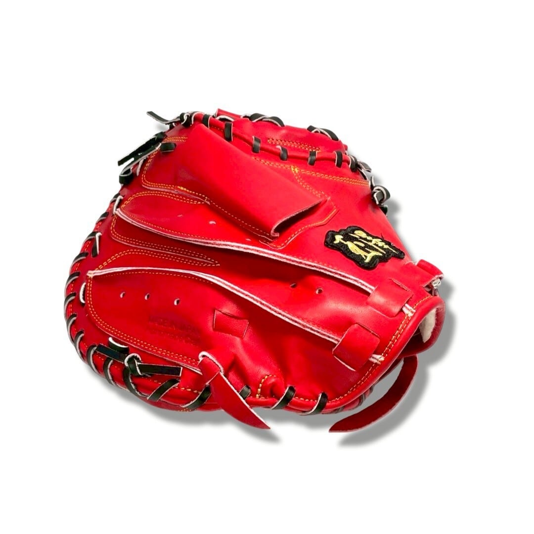 【硬式】玉澤 キャッチャーミット DELUXE TKC-NU2DX型(本体:Rオレンジ 紐:ブラック)タマザワ_03