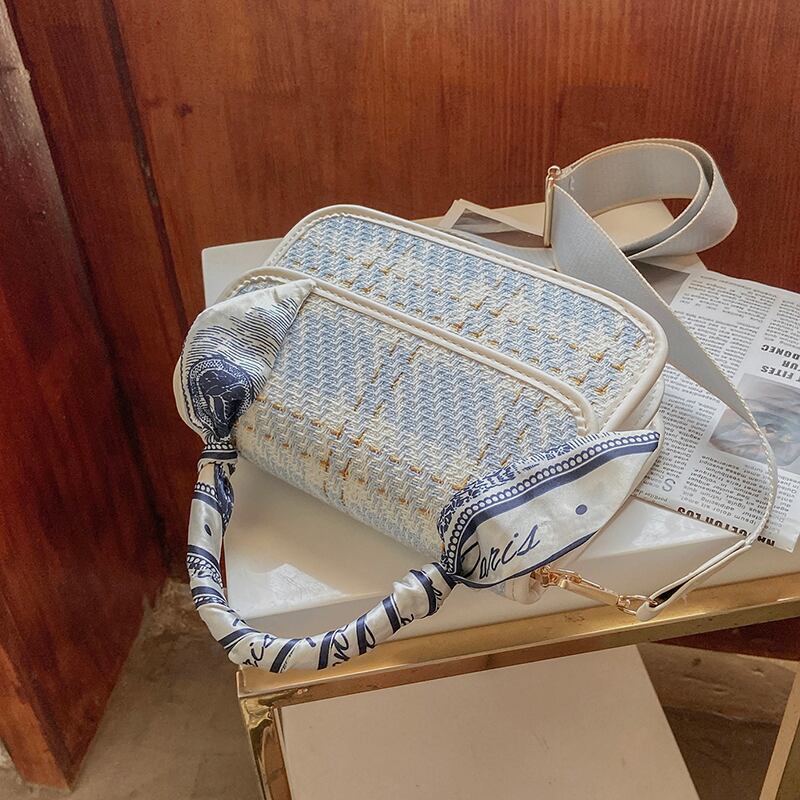 サマー 夏物 スクウェア メッセンジャーバッグ 手作りハンドバック84691024069