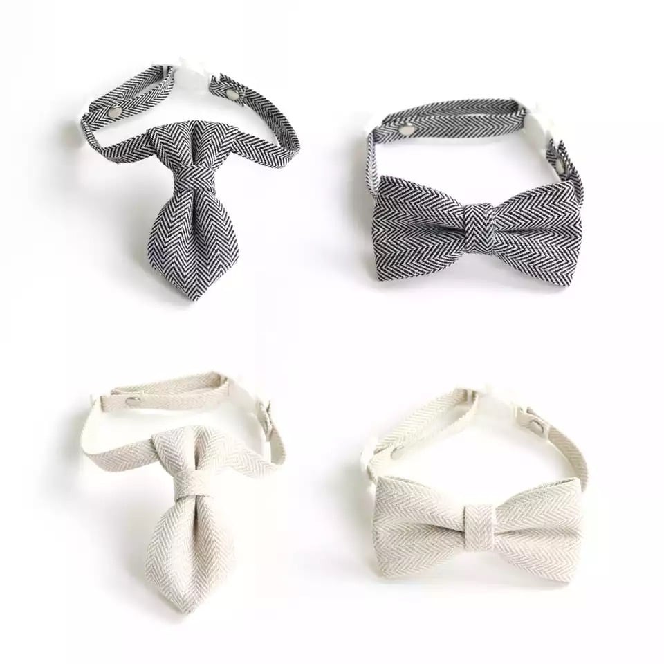 ネコ首輪シンプルヘリンボーン