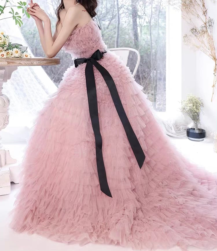 ベビーピンクチュールフェザードレス | PACHELBEL パッヘルベル 