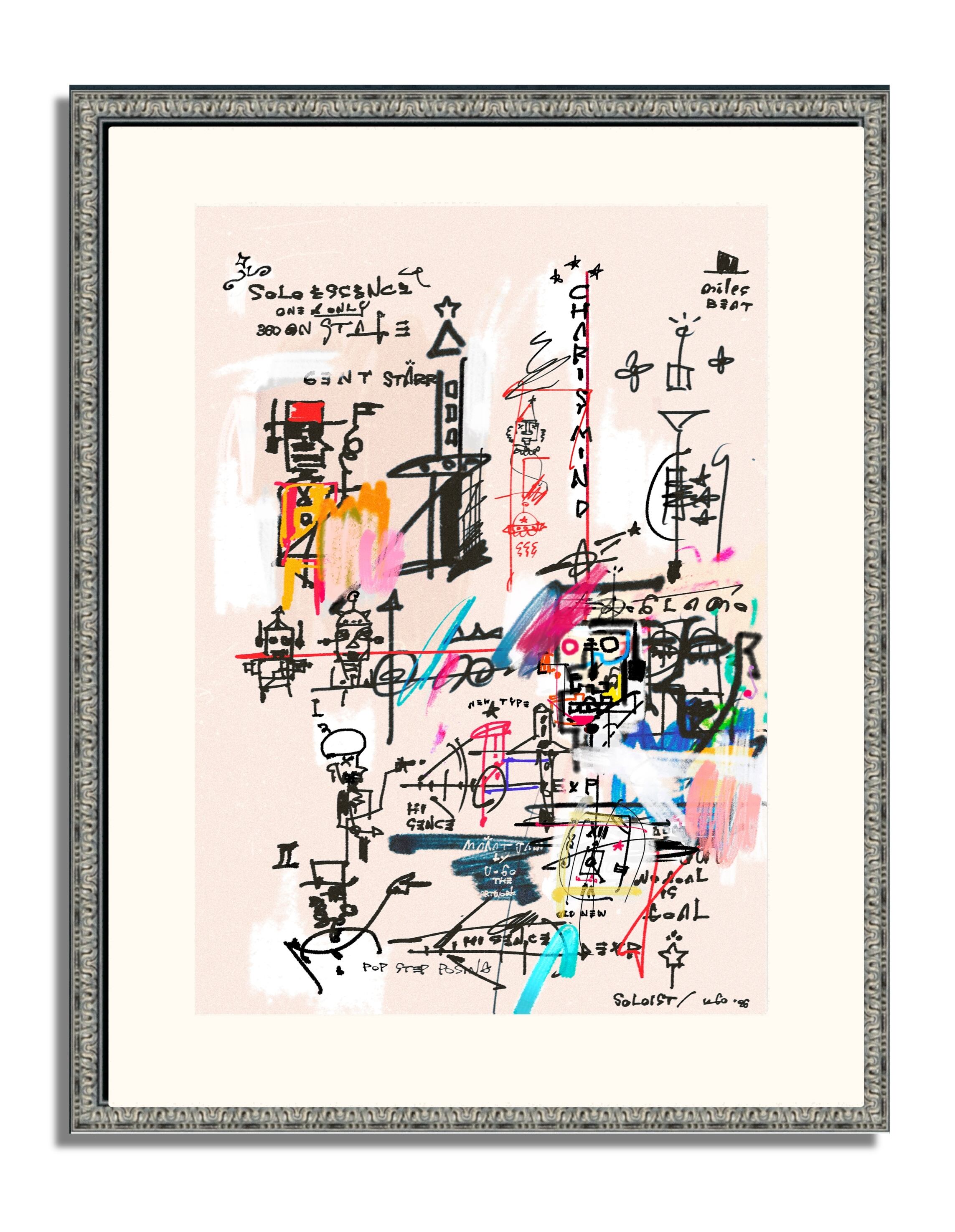 ﾌﾚｰﾑ込み「U-GO THE ARTWORK」ｸﾞﾗﾌｨﾃｨ 絵画 | U-GO THE ARTWORK