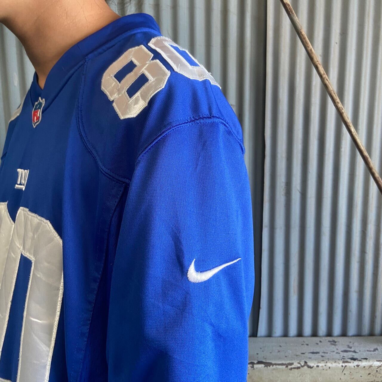 NFL ゲームシャツ NIKEアメフト ジャイアンツ 刺繍ロゴ スーパーボール