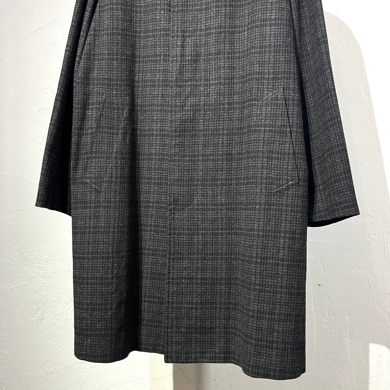 15AW Yohji Yamamoto COSTUME D' HOMME Wool Balmacaan Coat | VOLAR
