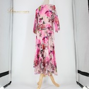 社交ダンス 衣装 スタンダード 上下セット ツーピース レッスンウェア パーティ衣装 オールシーズン ACROSS ピンク系 花柄 キラキラ 上品 ピンク系 フラワープリント セットアップ ドレス レディース 柔らかい 伸縮性 おしゃれ ダンス衣装 ホログラム キラキラデザイン 上品スタイル パーティーレッスン用 多色展開 エレガント スタイリッシュ 輝く 整形体型 スカート付き