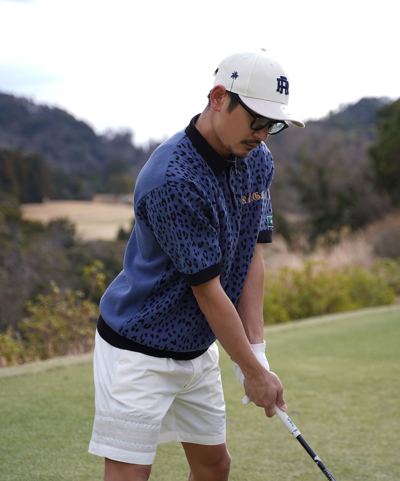 【RCGC】LEOPARD LOGO EMBROIDERY KNIT POLO［RGK003］