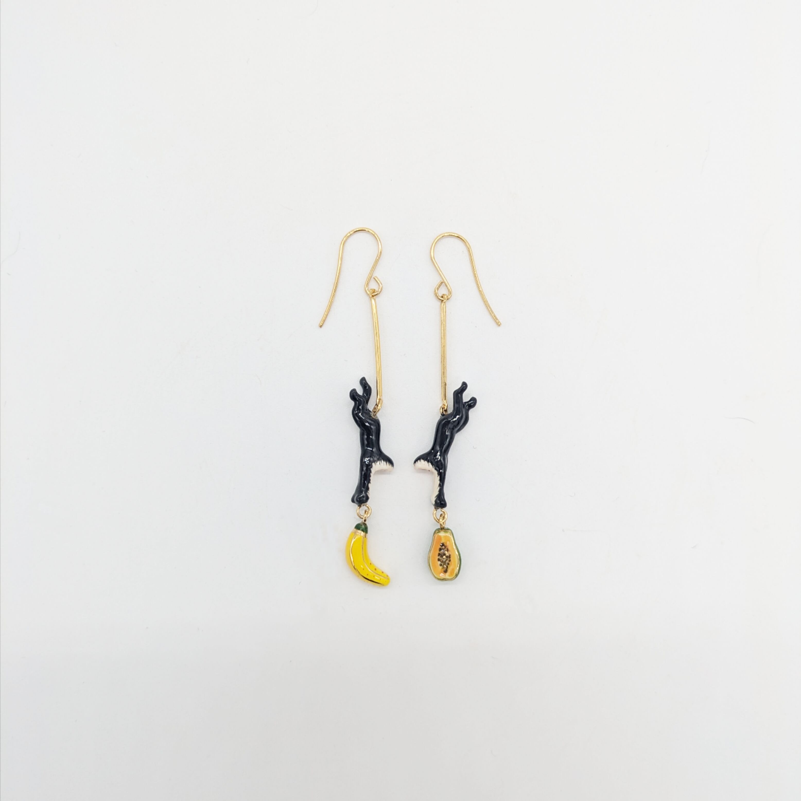【nach】 Blackmonky&fruits earrings