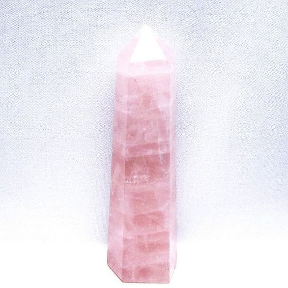 ローズクォーツ 六角柱 ポイント 一点物 152-3431
