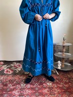 70s Cotton Caftan Dress