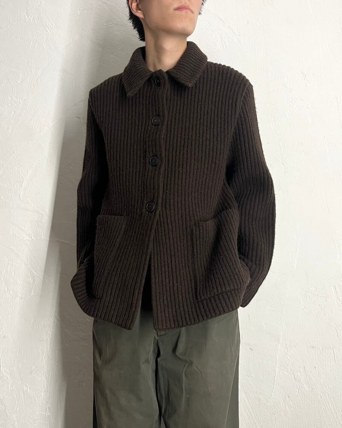 98AW A.P.C. Wool Rib Knit Blouson FRANCE製 | VOLAR