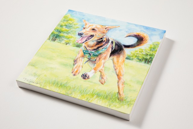 オーダー水彩画（正方形S2サイズ・パネル仕上げ）