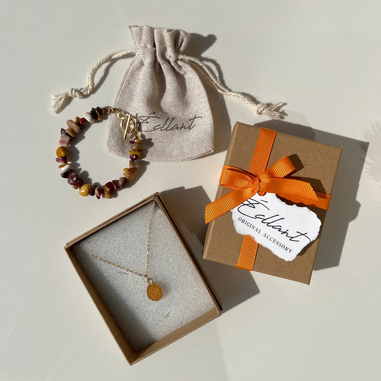 天然石 チェーンブレスレット［GKB013］