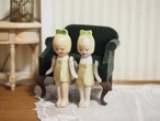ライトグリーンの双子ドール　ジャパンビスク 画像17