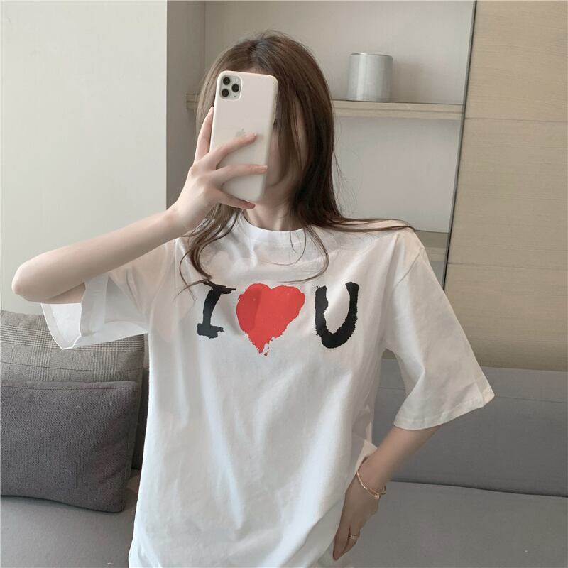 サマールーズTシャツ トップス コットン 夏物 ハンチェンe45767076268