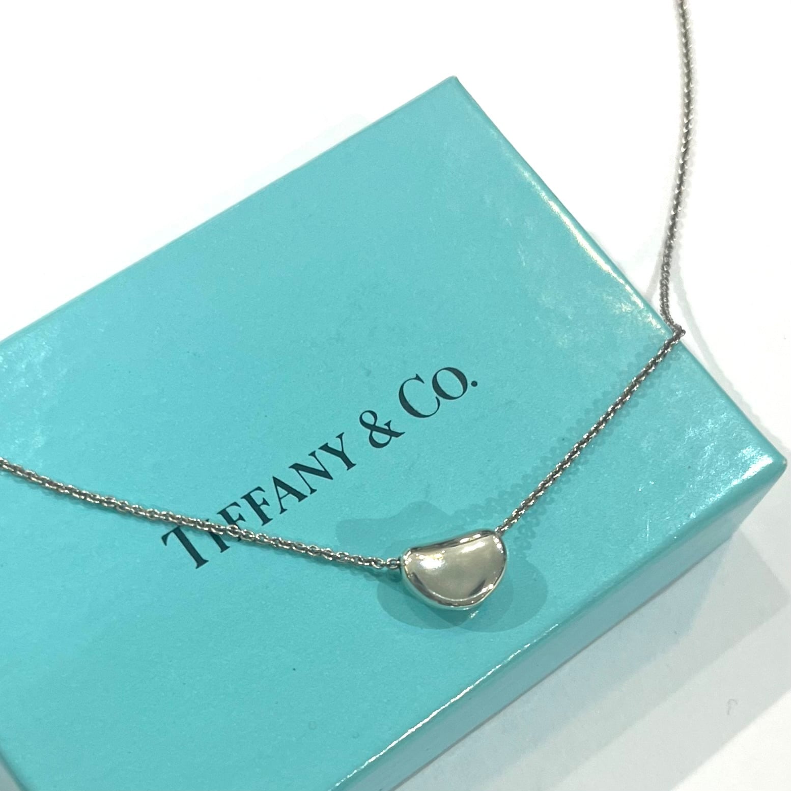 TIFFANY&CO.】2462 幸福ミニビーン ネックレス／Elsa Peretti／自然美