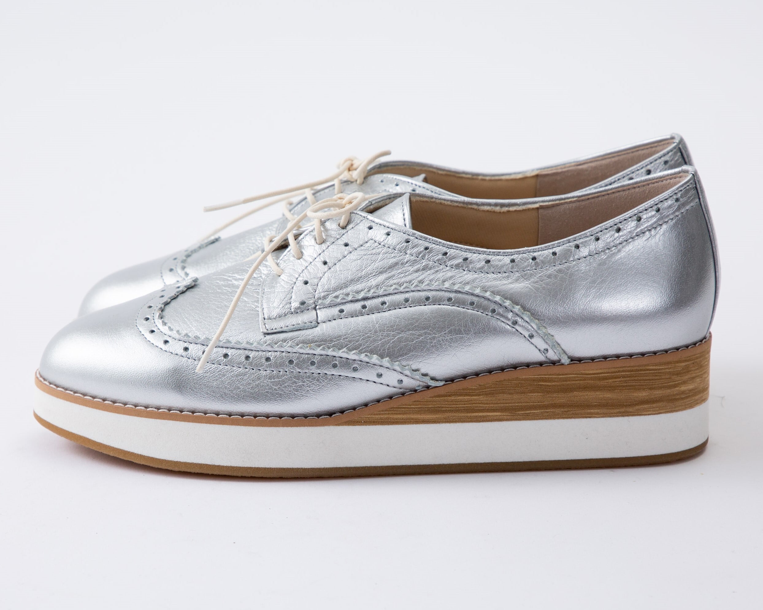 厚底 プラットフォーム シューズ (シルバー) | SCORPIUS