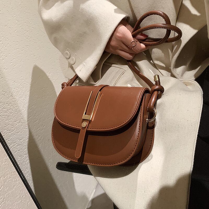 オータムスタンダード レトロ 秋物 メッセンジャーバッグ サドルバッグ シートバッグ 手作りハンドバック73759305211