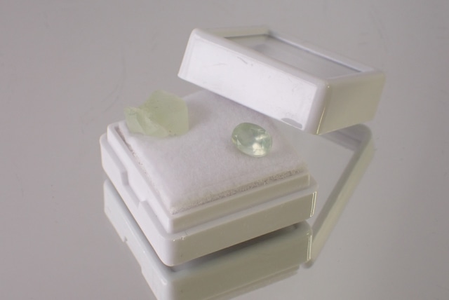 【原石セット】プレナイト　1.09ct/4.64ct　[D7-61]