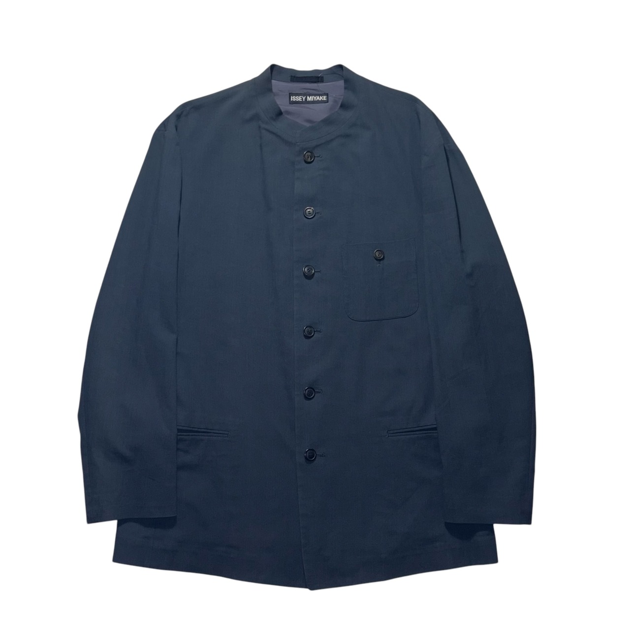vintage 1990’s ISSEY MIYAKE MEN cotton band collar jacket