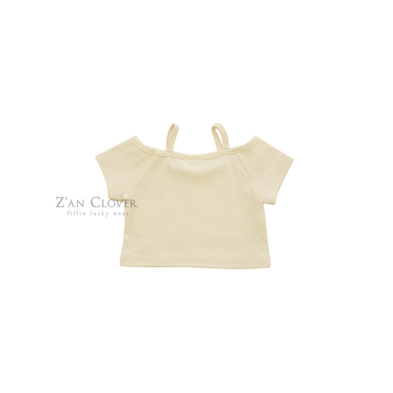 [Z’AN CLOVER] Hotfix Star Crop Tee / [지안클로버] 핫픽스스타크롭티