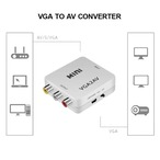 Formosa Japan VGA to AV RCA CVBS 音声変換付き アダプタ IF-VGATORCA