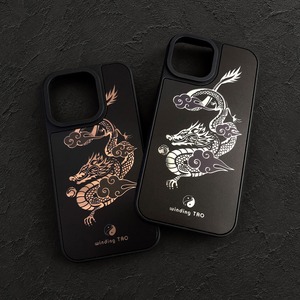 龍 ミラーiPhoneケース〈和風・ドラゴン〉