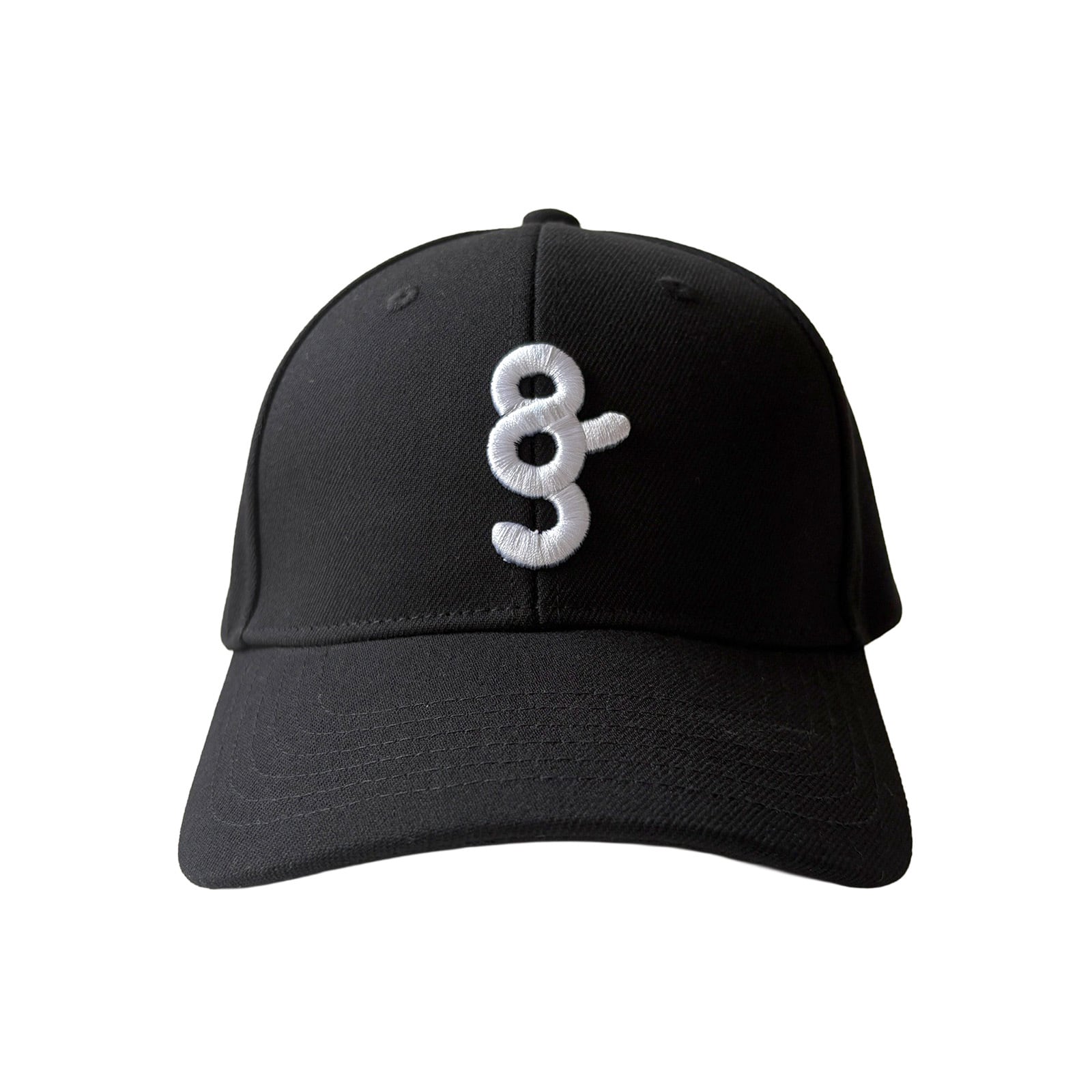 8G SHOOT LOGO CLASSIC BASEBALL-CAP -BLACK / WHITE-