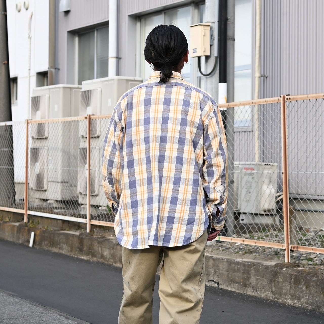 BOWWOW(バウワウ)UNIQUE POCKET CHECKED FLANNEL SHIRT AGED