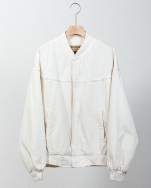 cotton × polyester derby jacket / COLOR:WHITE