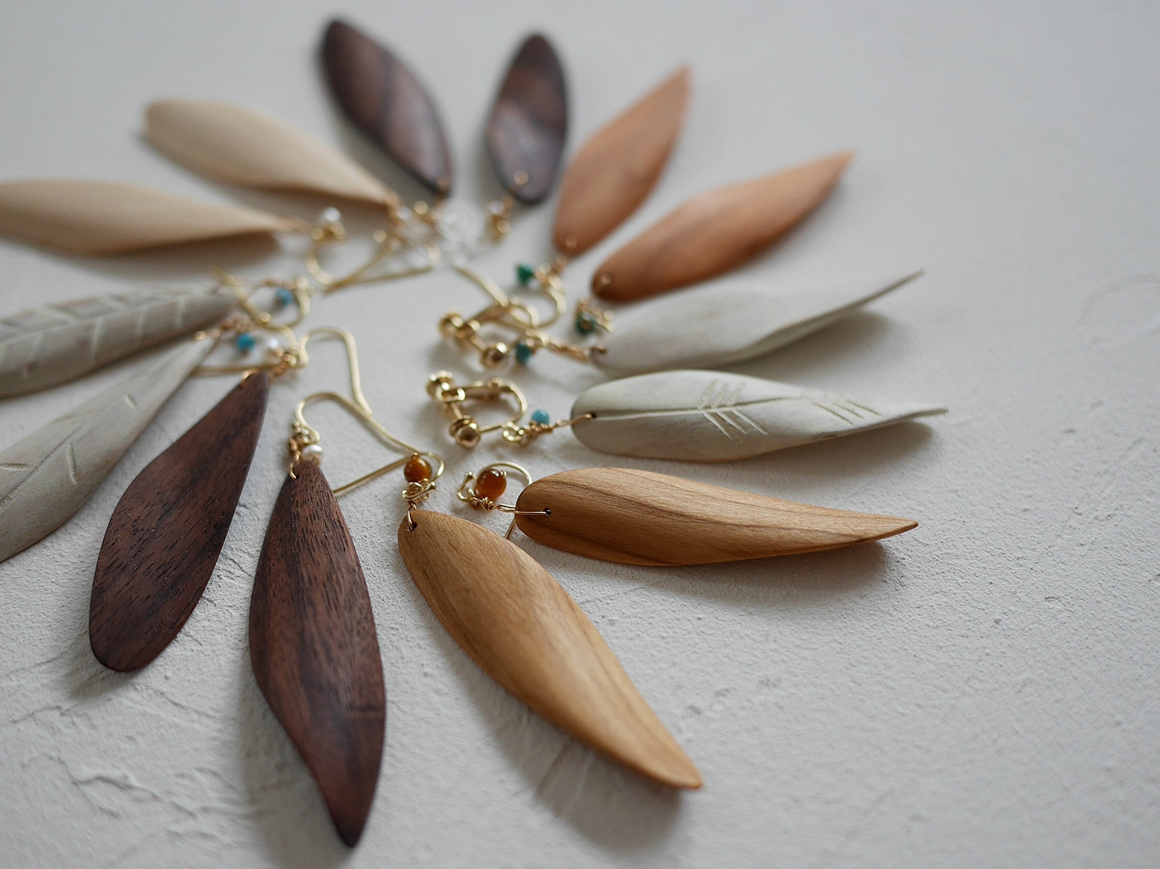 ロングリーフ ピアス or イヤリング | 鎌倉木貨（kamakuramocca