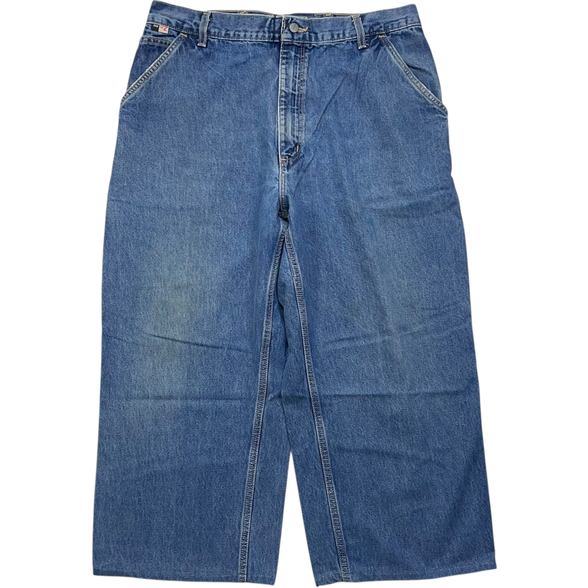 《実寸 W35L23》 Carhartt カーハート FR デニムパンツ ワイドパンツ ブルー no.8135