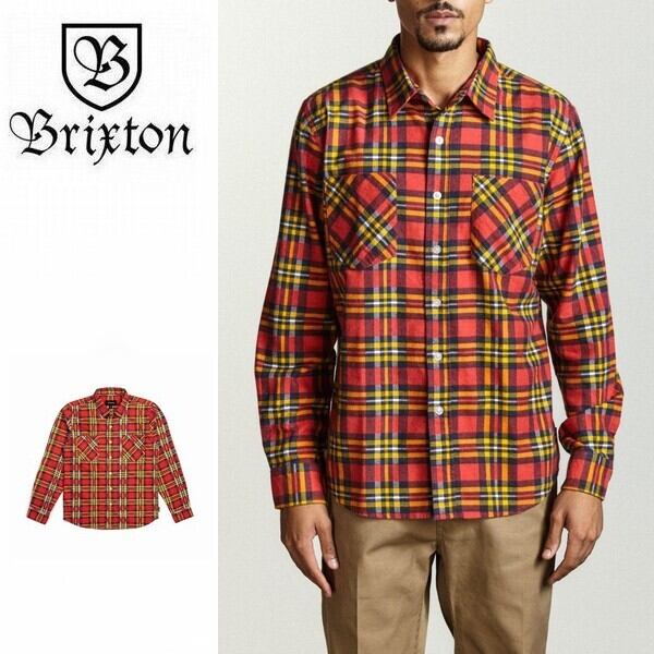 BRIXTON "BENNETT" チェック フランネルシャツ