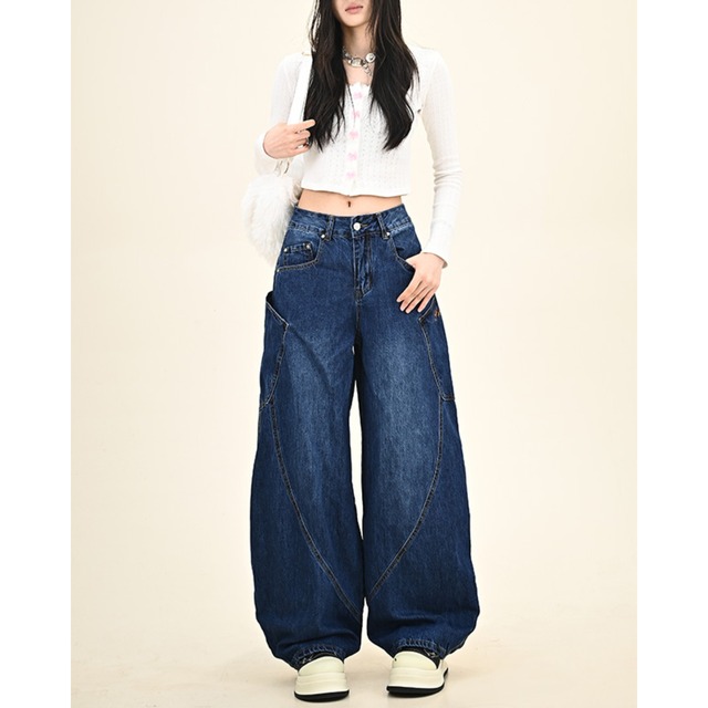 big pocket wide leg denim　ビッグポケットワイドレッグデニム　J0542