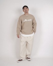 【#Re:room】SHAGGY LOGO CREW KNIT［REK163］