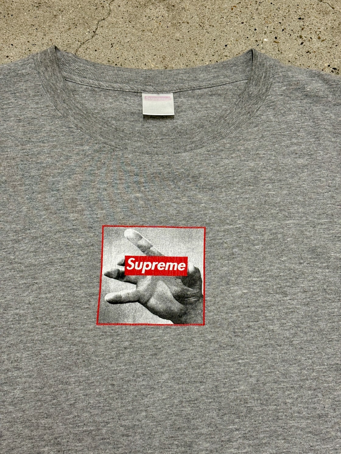 90s SUPREME/Barbara Kruger Box Logo Tee/1998年/L相当/バーバラ 
