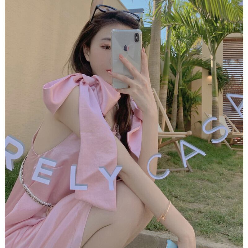 スカート サマードレス ピンク 大人ガーリー スウィート キュート カジュアル 夏物 ガールズファッション20469961381