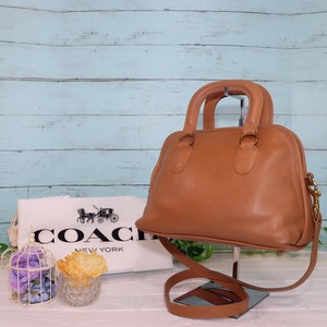 OLD COACH レザーバッグ 2Way ミルクティベージュ オールドコーチ
